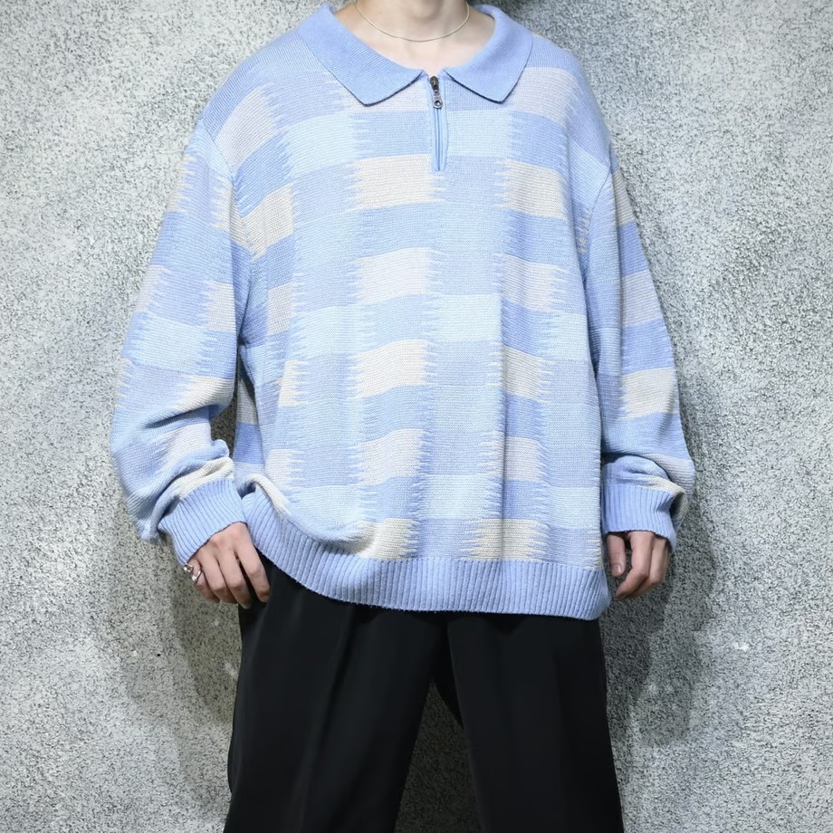 design half zip knit